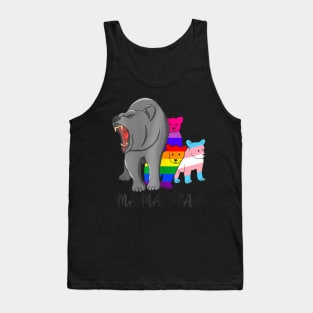 Mama Bear Lgbt Gay Trans Pride Support Lgbtq Parade Tank Top